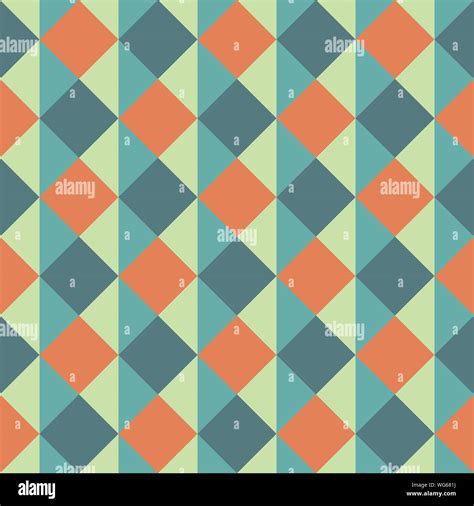Abstract Seamless Pattern With Squares And Triangles Colorful Vector