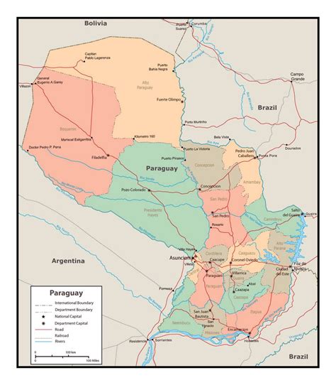 Large Detailed Map Of Paraguay With Cities And Towns Porn Sex Picture