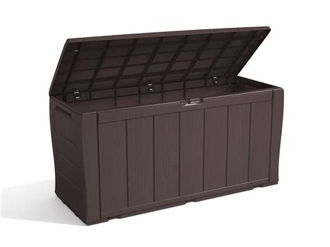 Keter Sherwood Outdoor Plastic Storage Box Garden Furniture 117 X 45 X
