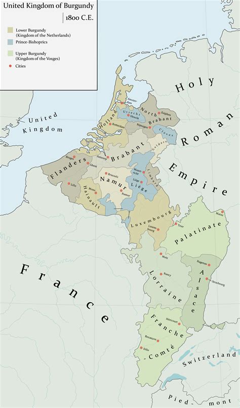 United Kingdom Of Burgundy 1800 Ce Rimaginarymaps
