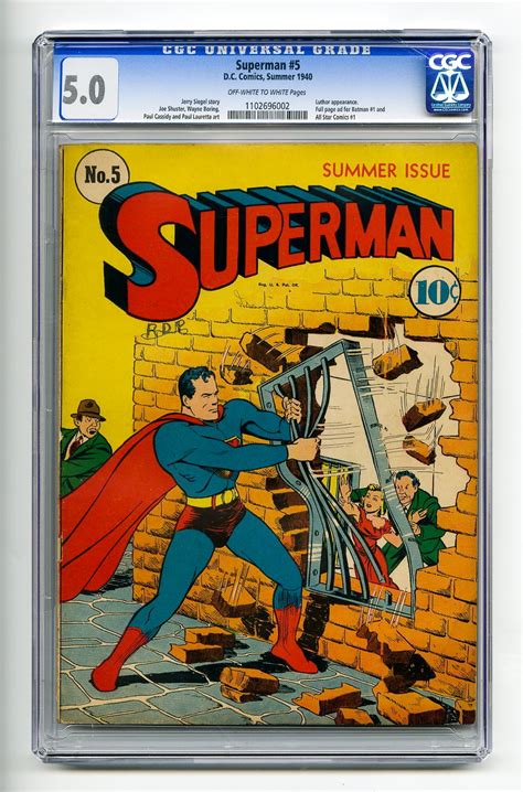 Superman Comic Book Values And Prices Issues 1 10