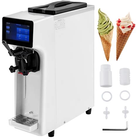 Vevor Commercial Ice Cream Machine L H Yield W Countertop Soft Serve Maker With L