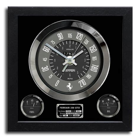 Without an accurate and functional speedometer, any classic car restoration project would not be complete.we have the necessary facilities for rebuilding and restoring all antique, classic and vintage car speedometers; Chronos Speedometer Art Print Wall Clock Ferrari 250 GTO Black - Gifts from Le Mans 88 UK