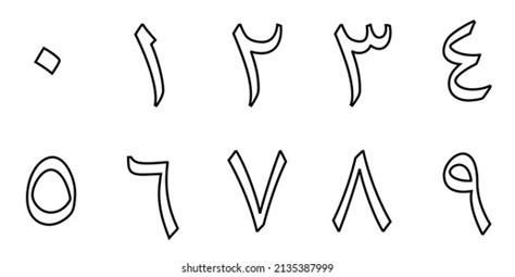 167 Eastern Arabic Numerals Images Stock Photos And Vectors Shutterstock