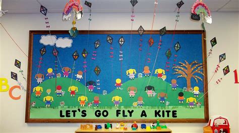 Fly A Kite Bulletin Board Windweather My Bulletin Boards Pinterest