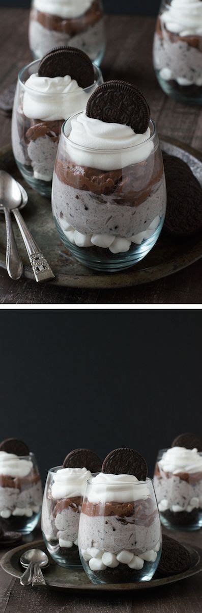 Oreo cookies, cool whip whipped topping, vanilla ice cream, hot fudge ice cream topping and 1 more. Over the Top Chocolate Cheesecake Oreo Parfaits | The ...