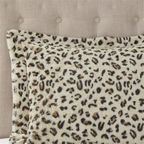 Madison Park Zuri Faux Fur Comforter Set Cheetah Fullqueen 1 Unit