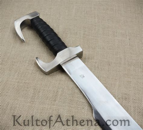 Darksword Spartan Sword Black With Integrated Scabbard Belt