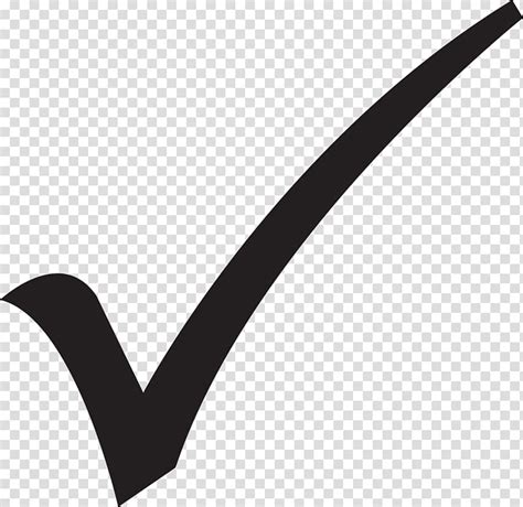 Black Check Illustration Check Mark Emoji Symbol Yes