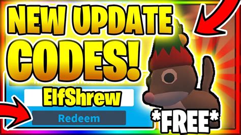 Even though adopt me codes existed in the past, the option to even redeem codes has now been removed from the game. New Adopt Me Codes New Pets Update Roblox Youtube - Roblox ...