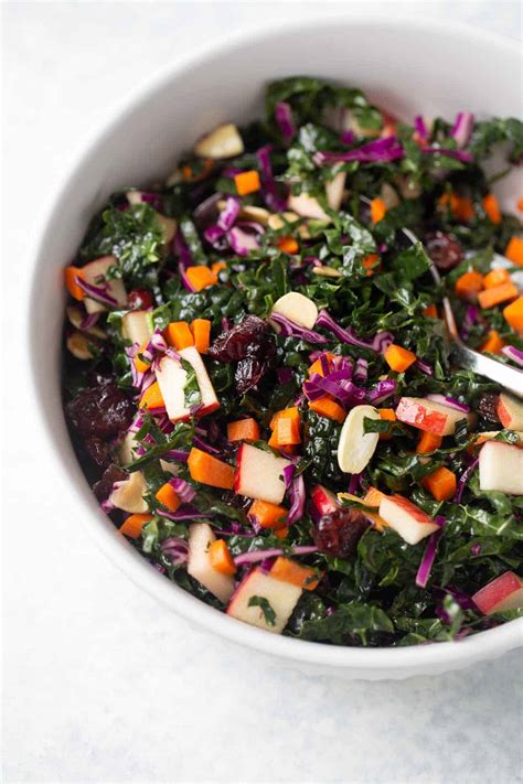 Kale Salad With Cranberries Meaningful Eats
