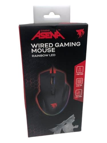 Wired Gaming Mouse Gaming Asena Black 002800227253 Cash Converters