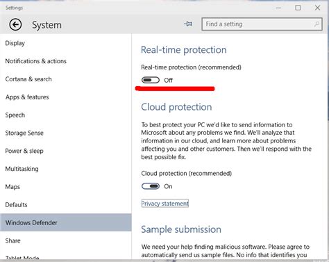 Disable Or Enable Windows Defender In Windows 10