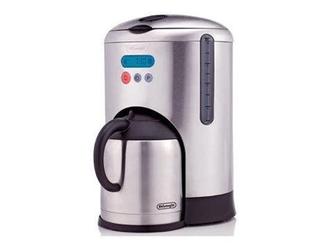 It weighs around 23 pounds. DeLonghi DCM485 Stainless steel Coffee Maker - Newegg.com