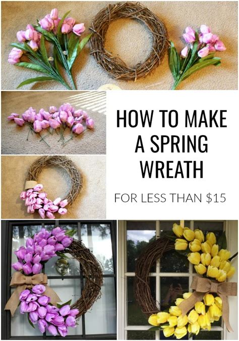 How To Make A Spring Wreath Using Tulips Finding Mandee Tulip Wreath