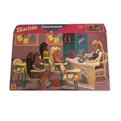 Vintage 1996 Barbie Classroom Playset By Mattel Nib 6000 Picclick