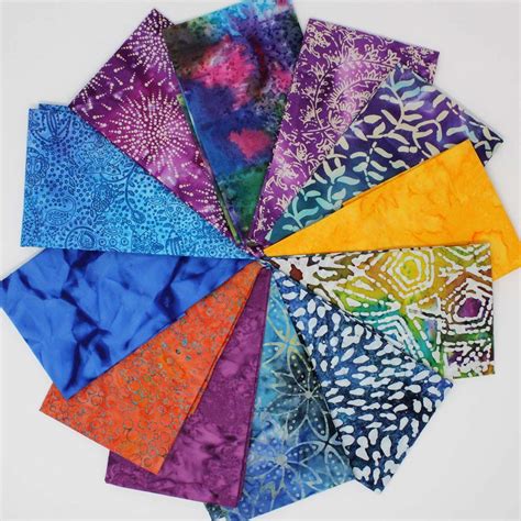 12 Fat Quarters Batik Bundle 1 Overdale Fabrics