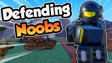 New Tower Defense Defending Noobs Roblox Youtube