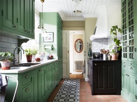 6 Black And Green Kitchen Interior Ideas In 2020 Traditional Kitchen