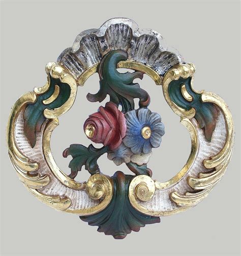 What one did impinged on the other two. Baroque ornament with flowers. | Baroque ornament, Baroque, Oberammergau