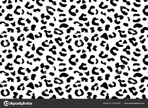 Leopard Seamless Pattern White And Black Seamless Animal Print