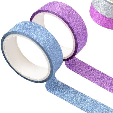 glitter washi tape set japanese stationery scrapbooking decorative tapes adhesive tape kawai