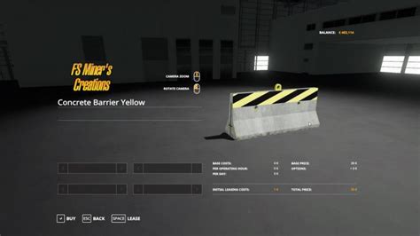 FS19 Road Barrier Pack V1 1 Simulator Game Mods