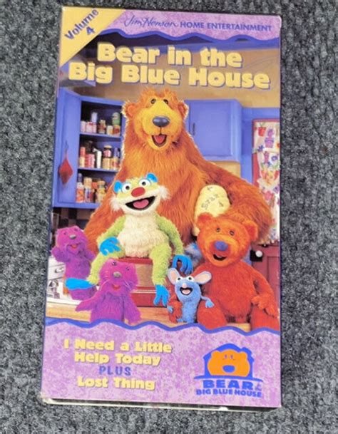 Bear In The Big Blue House Volume 4 Vhs 1998 Slipsleeve Case