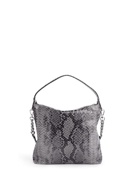 Michael Kors Weston Medium Snakeskin Print Shoulder Bag In Animal Print