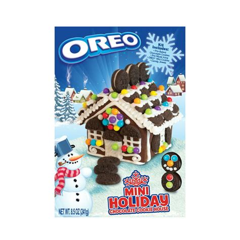 Cookies United Oreo Mini Holiday Chocolate Cookie House 85 Oz
