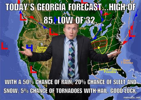Accu Forecast Georgias Meteorologists Just Throw Darts At A Weather
