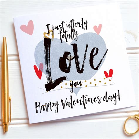 Valentines Day Card Totally Love By Peach Tea Studio