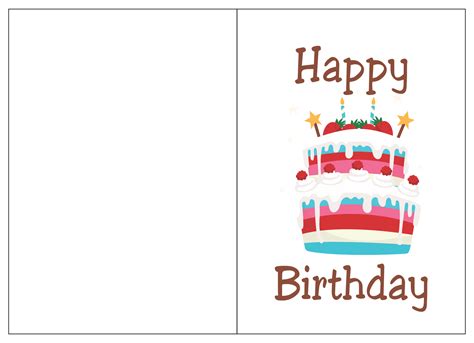 View 10 Card Template Foldable Free Printable Birthday Cards Bandarfowall