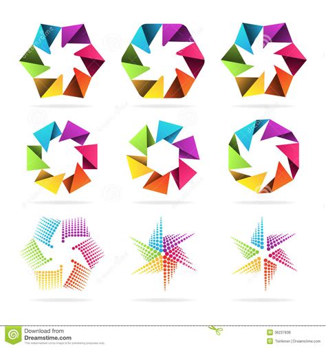 Set Of Abstract Signs Stock Vector Illustration Of Abstract 36237838