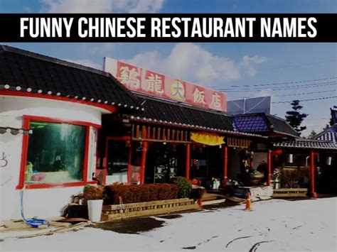 Funny Chinese Restaurant Names 200 Most Clever Names Around