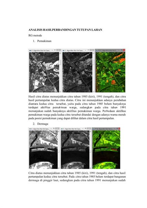 PDF Analisis Hasilperbandingan Tutupan Lahan DOKUMEN TIPS