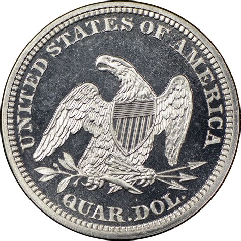 1865 25c Pf Seated Liberty Quarters Ngc
