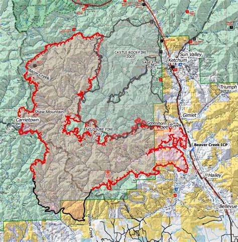 Current Forest Fire Map Idaho Map Of World