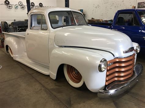 1950 Chevy 3100 With Air Ride Pearl White And Copper F O R S A L E