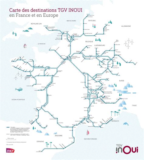 Tgv Map France Tgv France Network Map Western Europe Europe