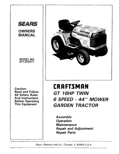 Craftsman Garden Tractor Wiring Diagram Wiring Diagram
