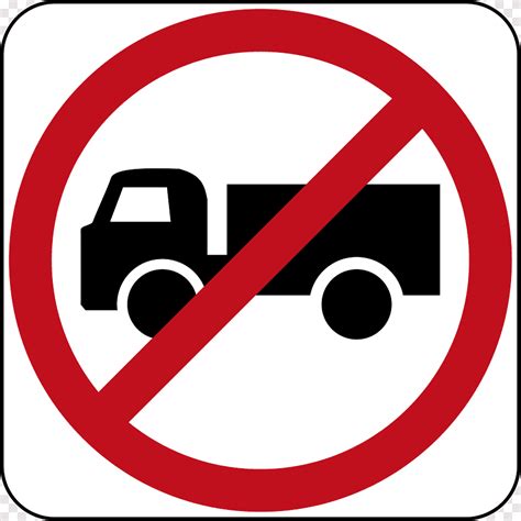 Znak zakazu ruchu Ciężarówka Duży samochód ciężarowy powierzchnia australijskie przepisy