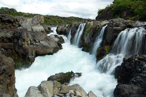 Barnafoss Waterfall West Iceland Iceland