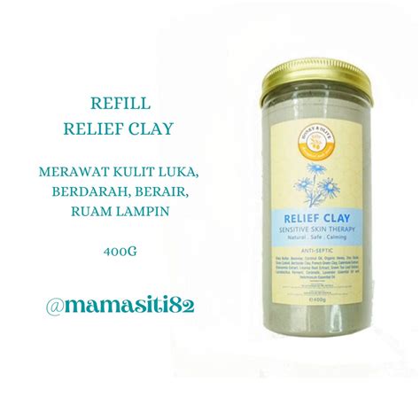 Gram Refill Relief Clay Honey Olive Baby Krim Eczema Natural Krim