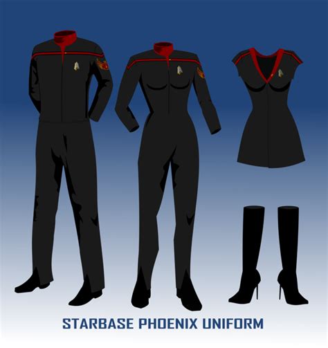 Starbase Phoenix Uniforms With Skirt Variant Star Trek Uniforms Star