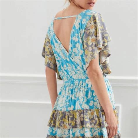 Anthropologie Dresses Anthro Daily Practice Tiered Ruffle Floral