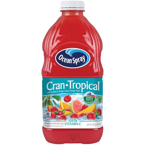 Ocean Spray Cranberry Tropical Juice Drink 64 Fl Oz Furniturezstore