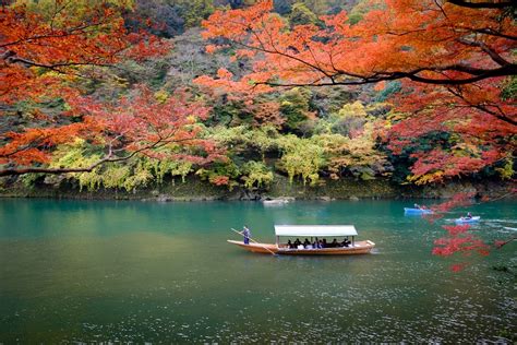 The shinano river is the longest river in japan at 367 km in nagano and niigata prefectures. Arashiyama River Bank, Japan