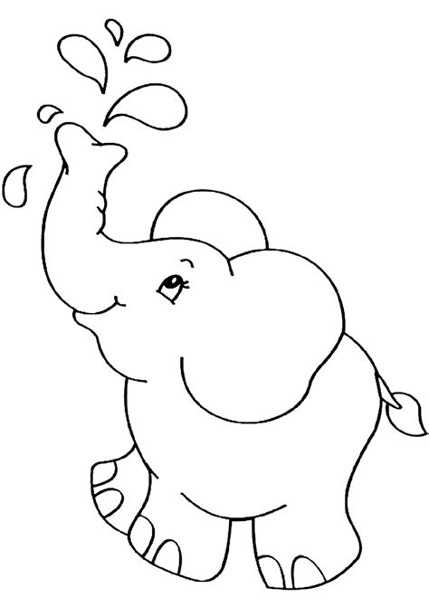 Baby Elephant Colouring Pages Coloring Pages
