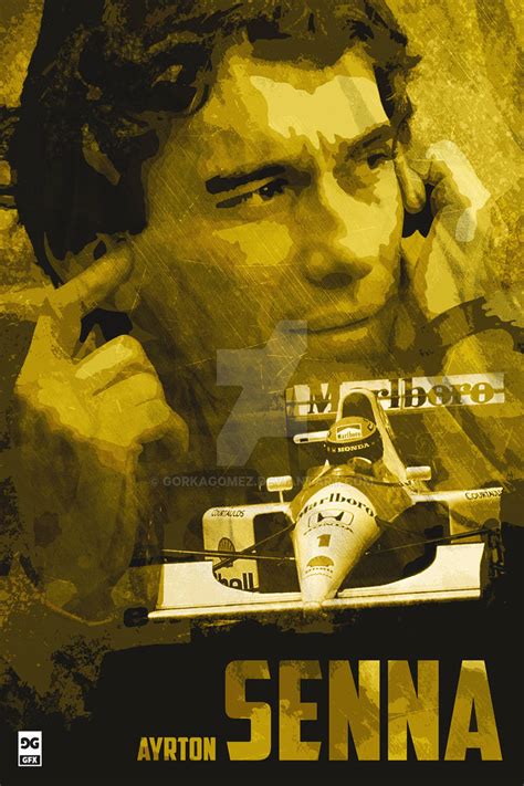 Ayrton Senna Poster By Gorkagomez On Deviantart